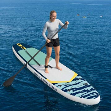vidaXL Opblaasbaar Stand Up Paddle Board APEX 366 x 81 x 15, Watersport en Boten, Verzenden, Nieuw