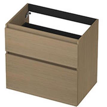 INK - Onderkast 2 Laden Greeploos met Houten Keerlijst, Ophalen of Verzenden, Nieuw