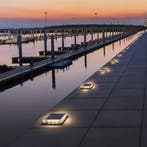 Solar grondspot Square met schemersensor op zonne energie, Kunststof, Verzenden, Minder dan 50 watt, Nieuw