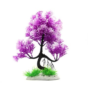 Bonsaiboom lila 28 cm / Aquariumdecoratie As-258, Verzenden, Nieuw, Gevuld zeewateraquarium