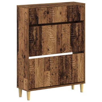 vidaXL Schoenenkast DELFT 78 x 24 x 103 cm Bewerkt hout Oud, Verzenden, Nieuw