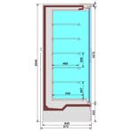 Diamond Wandkoeling | NAPOLI LINE | Zwart | -1°C/+5°C | Stat, Ophalen of Verzenden, Nieuw