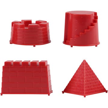 Vormpjes, kasteel, afm 5,5-8,5 cm, 4 stuk/ 1 doos, Nieuw