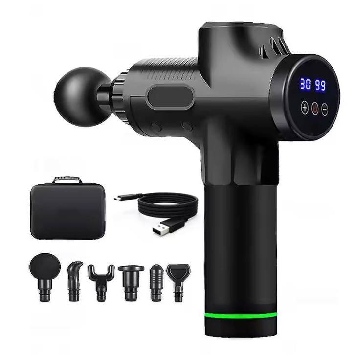 Massage Gun – Oplaadbare Spiermassager Krachtig, Sport en Fitness, Massageproducten, Nieuw, Verzenden