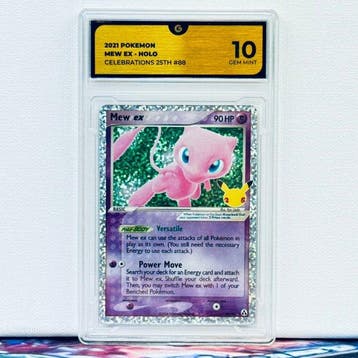 Pokémon Graded card - MEW HOLO 88 - Pokémon - GG 10, Hobby en Vrije tijd, Verzamelkaartspellen | Pokémon, Nieuw