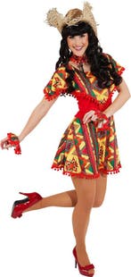 Mexicaanse Jurk Dames Rood, Kleding | Dames, Ophalen of Verzenden, Nieuw