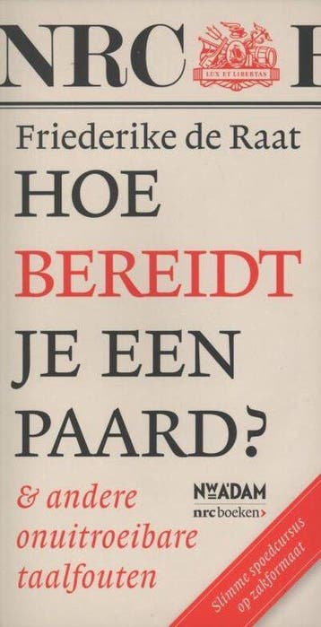 Hoe bereidt je een paard?, Boeken, Ophalen of Verzenden, Nieuw