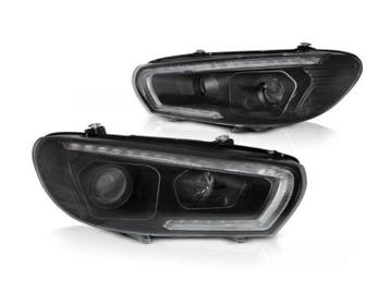 LED tube koplampen knipperlicht Black, Verzenden, Nieuw, Volkswagen