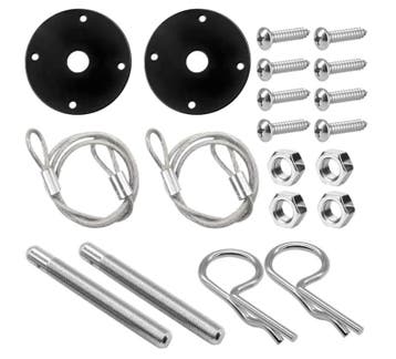 Hood pin kit Zwart. Motorkap snel sluiting, Ophalen of Verzenden, Nieuw