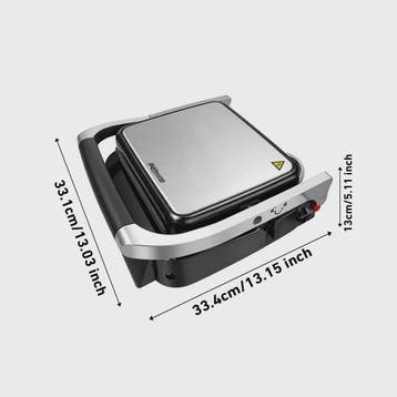 SLG5029 Elektrische Contact Grill 2000W - Digitaal, met Vlee, Verzenden, Nieuw