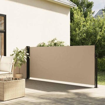 vidaXL Windscherm uittrekbaar 100x500 cm beige, Tuin en Terras, Verzenden, Nieuw