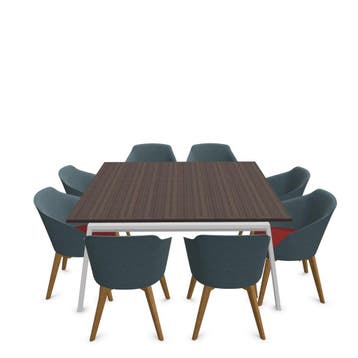Air2 vergadertafel, 160x160cm, Overige plaatsen, Ophalen of Verzenden, Nieuw in verpakking, Stoel