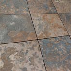 Vloertegels Oxide 33x33 roestkleur vorstbestendig en anti-sl, Verzenden, Nieuw