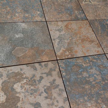Vloertegels Oxide 33x33 roestkleur vorstbestendig en anti-sl, Verzenden, Nieuw