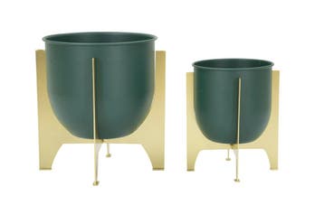 VAASHOUDER GRENT SHET SET 2 STUKS CM Ø 24,5X26-19X21 -, Ophalen of Verzenden, Nieuw