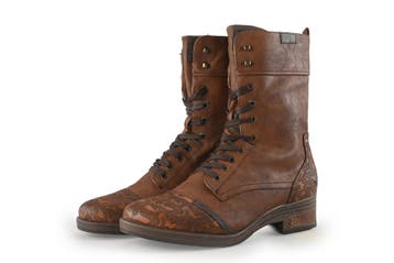 Mustang Veterboots in maat 45 Cognac, Overige kleuren, Verzenden, Overige typen, Zo goed als nieuw