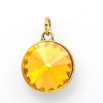 Geboorte steen hanger prachtig kristal facet 18 x 12mm -..., Ophalen of Verzenden, Nieuw, Kraal