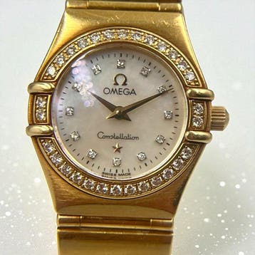 Omega - Constellation Diamonds / 18K Yellow Gold / Mother of, Sieraden, Tassen en Uiterlijk, Horloges | Heren, Nieuw