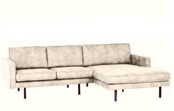 Loungebank Julianadorp - loungebanken - Creme, Nieuw, 150 cm of meer, Leer, 250 tot 300 cm