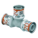 Uponor S-Press Plus PPSU perskoppeling Ø20x20x20 T-stuk, Verzenden, Nieuw