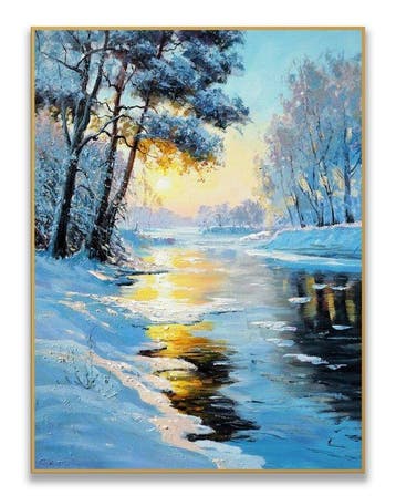 Stefano - Winter River at Dusk