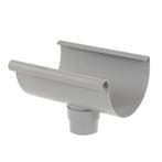 Pvc dakgoot s-lon  gootuitloop lijm grijs-180 x 80 mm, Verzenden, Nieuw
