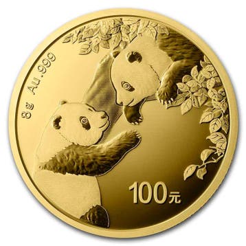 Gouden China Panda 8 gram 2023 (slechts 10% boven spot), Verzenden, Oost-Azië, Losse munt, Goud