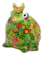 Pomme Pidou - Spaarpot - Kikker Freddy Groen met Bloemen..., Verzamelen, Verzenden, Nieuw