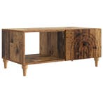 vidaXL Salontafel Oud hout 90 x 50 x 40 cm Bewerkt hout, Verzenden, Nieuw, 50 tot 100 cm, Minder dan 50 cm