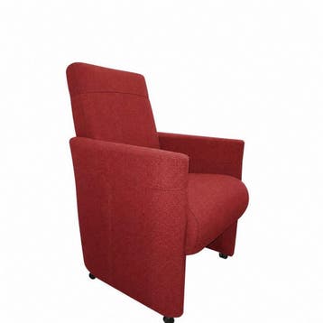 Eetkamerstoel Rob - eetkamerstoelen - Rood, Nieuw, Rood, Stof
