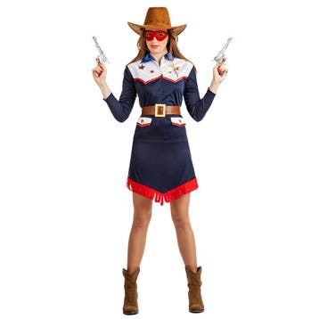 Cowgirl Jurk Samantha Vrouw, Ophalen of Verzenden, Nieuw