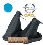 Echt Leder Pook en handremhoes OPEL Corca C 2000-2006 Blauw, Verzenden, Nieuw