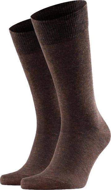 Falke Happy Sokken 2 Paar Bruin maat 39-42 Heren, Kleding | Heren, Sokken en Kousen, Verzenden, Nieuw, Bruin, FALKE