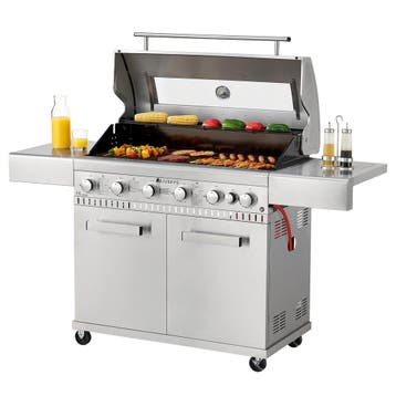 Barbecue / Gasgrill / BBQ Minnesota - 7-Pits - RVS - Incl. A, Verzenden, Nieuw