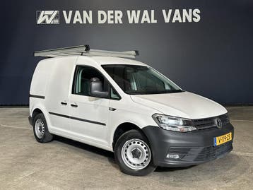 Volkswagen Caddy 2.0 TDI 102pk L1H1 Euro6 Airco | Navigatie, Stof, Gebruikt, Volkswagen, Wit