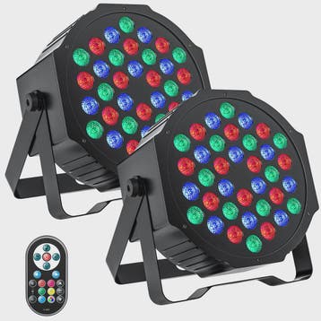 2x U'King LED Par Licht 36 RGB DMX Stage Verlichting voor Fe, Verzenden, Nieuw