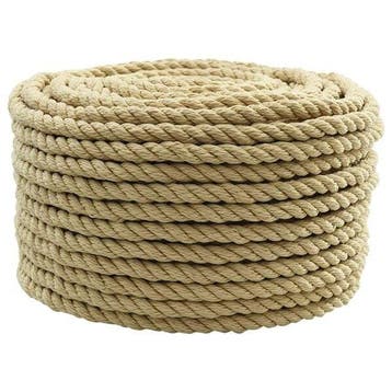 Multifunctioneel Touw 10mm Naturel - Laatste Stuk!, Watersport en Boten, Ophalen of Verzenden, Zo goed als nieuw, Lijn of Blok