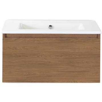 Frozen Badmeubelset 80 cm - Greeplijst in Kleur - Honey -, Ophalen of Verzenden, Nieuw
