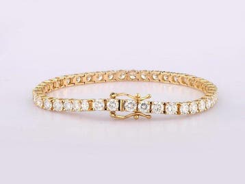 Armband - 14 karaat Geel goud - 8.46ct. tw. Diamant, Nieuw