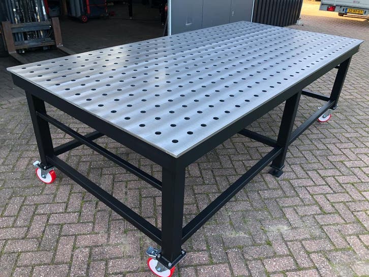 MATRIX Lastafel opspantafel 2950 x 1450 met gravering, Doe-het-zelf en Verbouw, Werkbanken, Nieuw, 170 cm of meer, Ophalen