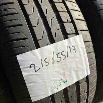 2 x Pirelli Cinturato P7 215-55-17 Zomerbanden 6,5mm, 17 inch, Ophalen of Verzenden, Band(en), Personenwagen