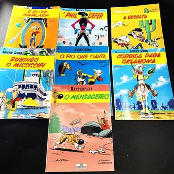 Lucky Luke - Portuguese edition - 7 Album - 1986/1987, Nieuw
