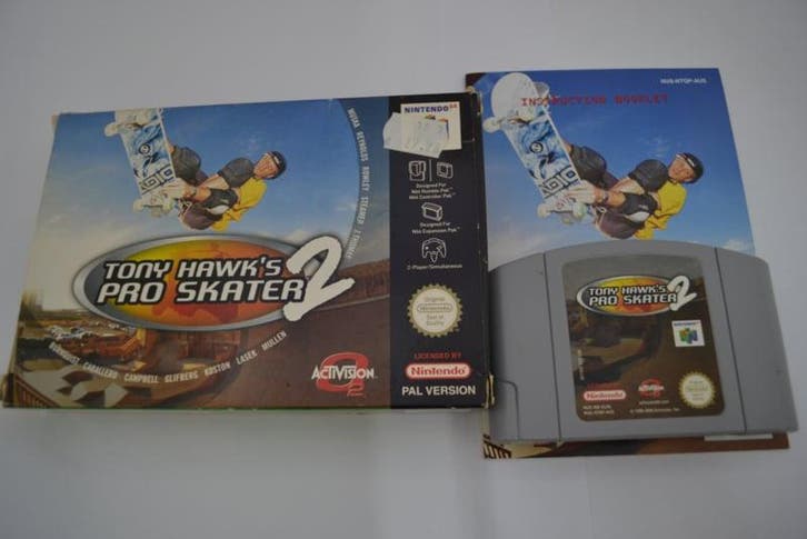 Tony Hawk`s Pro Skater 2 (N64 AUS), Spelcomputers en Games, Games | Nintendo 64, Zo goed als nieuw, Verzenden