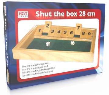 Shut The Box - Klein | HOT Games - Dobbelspellen, Hobby en Vrije tijd, Gezelschapsspellen | Bordspellen, Verzenden, Nieuw