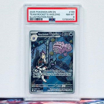 Pokémon Graded card - TEAM ROCKETS WEEZING #199 - Pokémon -, Nieuw