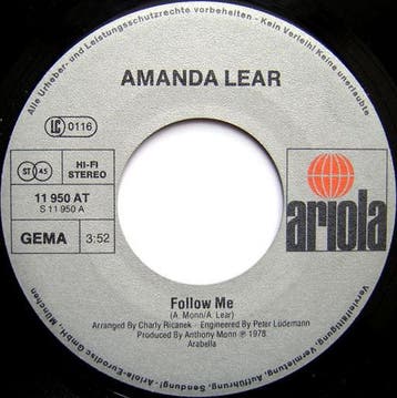Amanda Lear - Follow Me, Cd's en Dvd's, Ophalen of Verzenden, Gebruikt