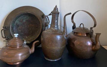Koffiepot (4) - Koper, Messing, Porselein - Boeren Antiek, Antiek en Kunst