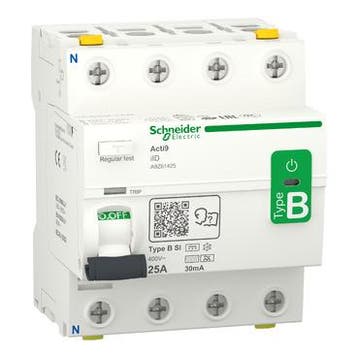 Schneider Acti9 aardlekschakelaar | 25A, 30mA, Type B-SI,, Ophalen of Verzenden, Nieuw, Groepenkast