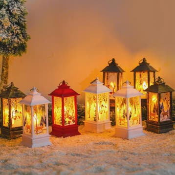 Kerst Lantaarn met LED Verlichting - Sfeervolle Decoratie vo, Verzenden, Nieuw