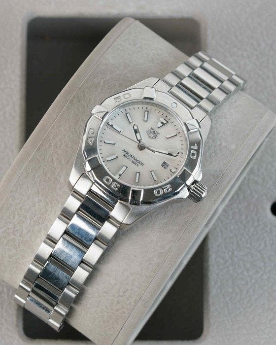 TAG Heuer - Aquaracer - Mother-of Pearl Dial - 300M/1000FT -, Sieraden, Tassen en Uiterlijk, Horloges | Antiek